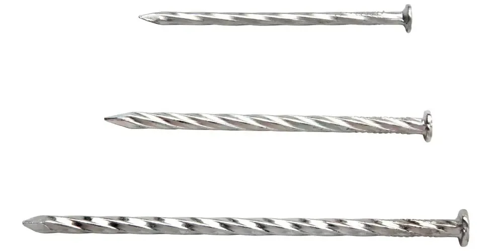 Pregos de convés de 3" x 1 kg - planos - em espiral - anticorrosivos