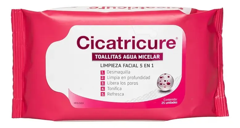 Nuevos Lenços de Água Micelar - Limpeza Facial Cicatricure