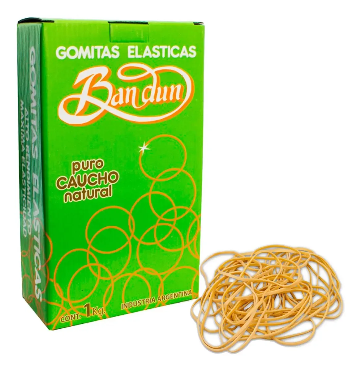 Bandun Brown Elastic Bandits 40mm 132 caixas de 50gr de marrom