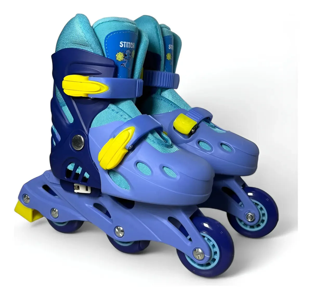 Bota infantil extensível Disney Stitch 2 em 1 Patin Roller 31-34 azul