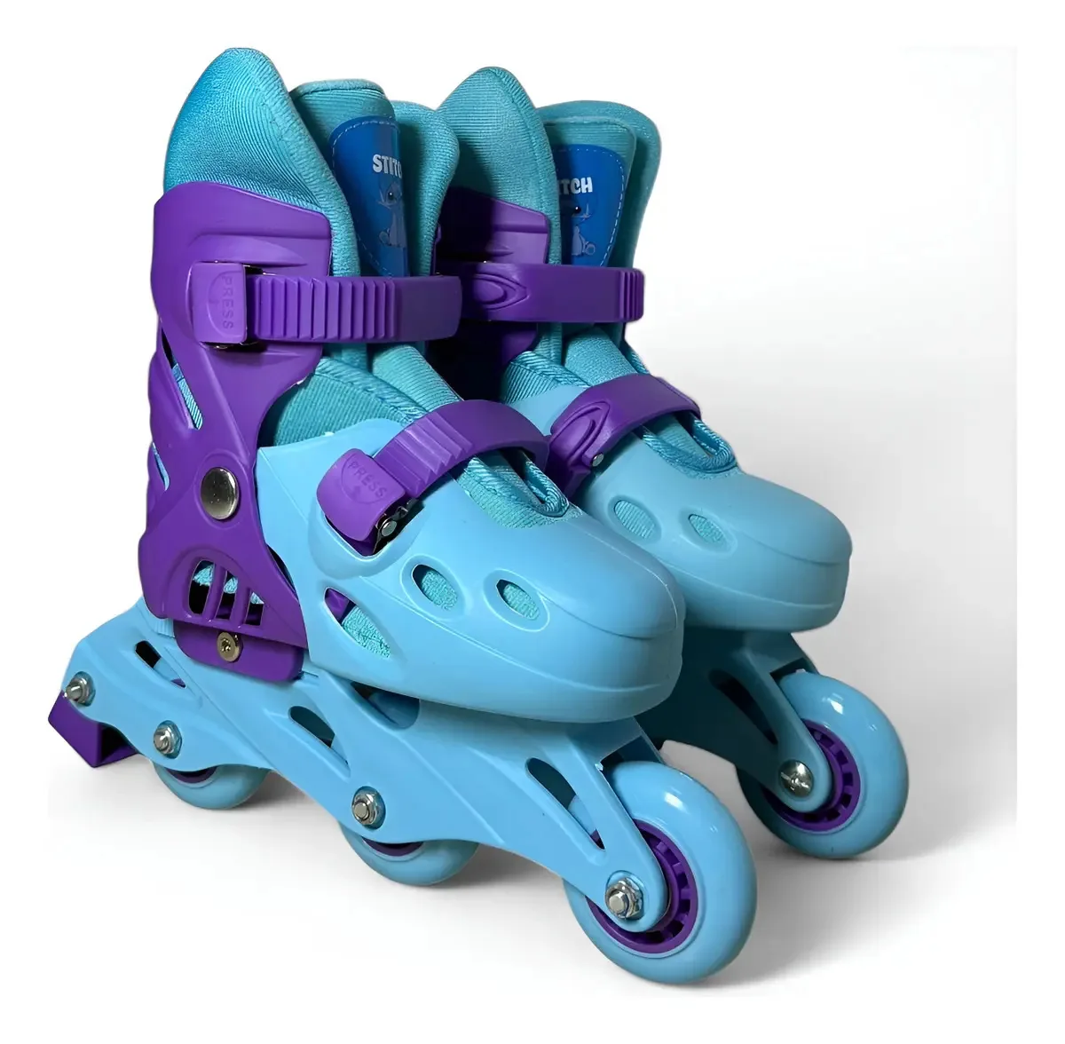 Bota infantil extensível Disney Stitch 2 em 1 Patin Roller 35-38 roxa