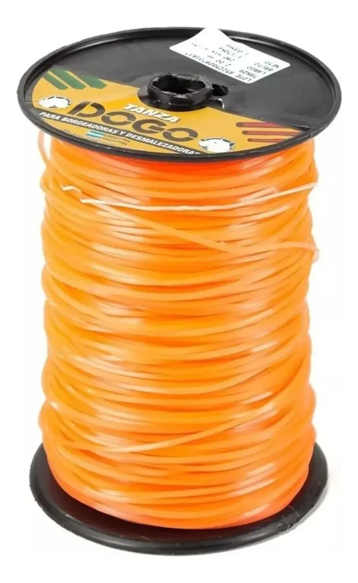 Bobina de nylon de 3,0 mm de tamanho quadrado, 1 kg, borda de dogo, cor laranja