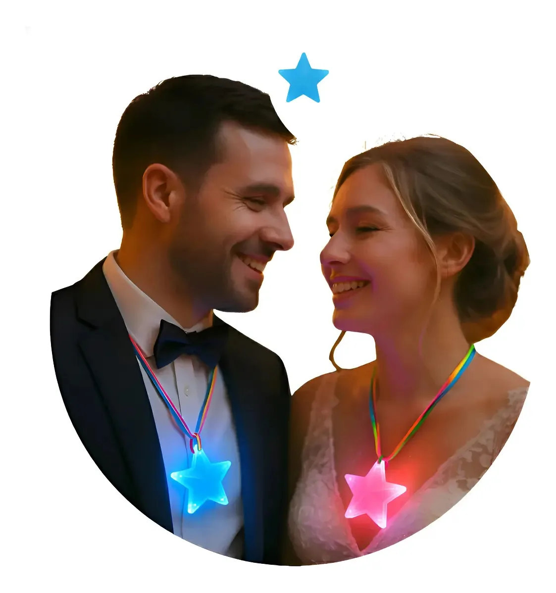Colares Cotillon LED Luminous Star X 24 unidades | Coti
