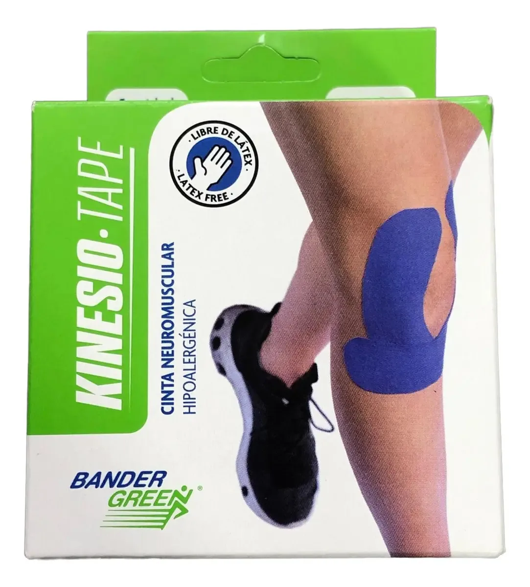 Fita de fita neuromuscular Kinesio Tape Bandage Bander verde bege