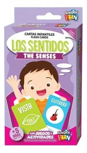 Cartões The Senses com jogos e atividades | School Fun