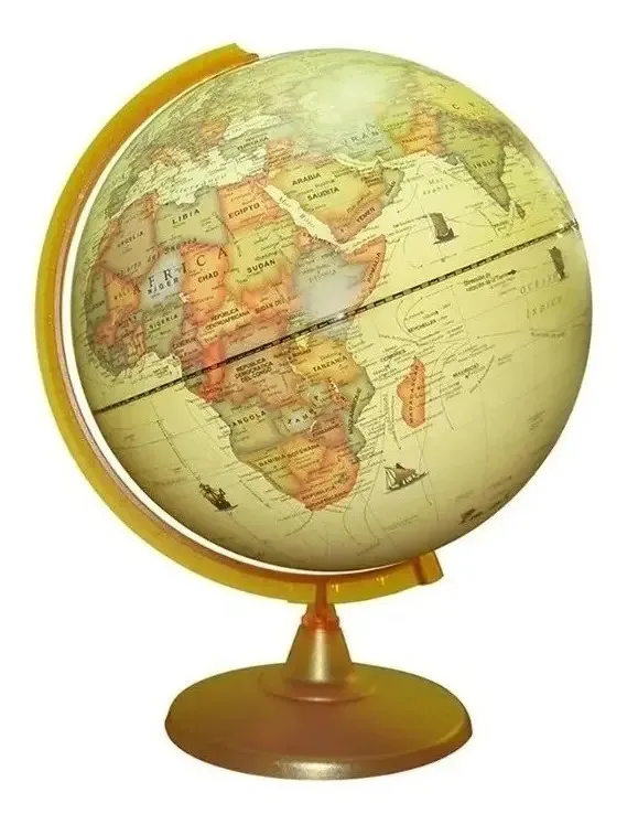 Globo político Sepia Glover 257aw com 25 cm de diâmetro