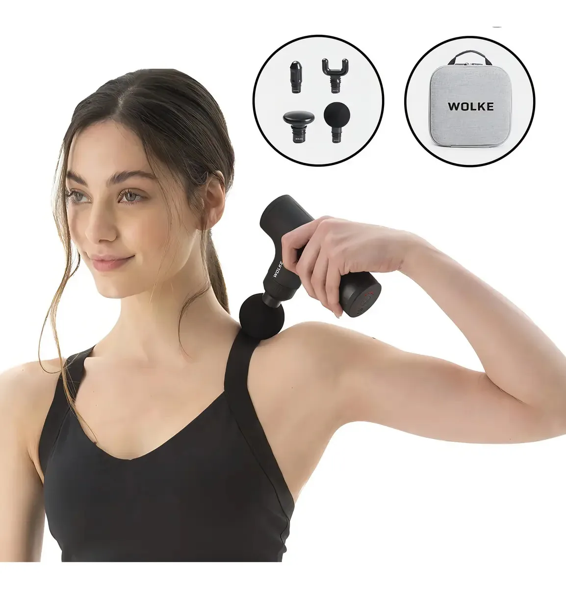 Pistola de massagem+reabilitação+lesões musculares+GT Color Black