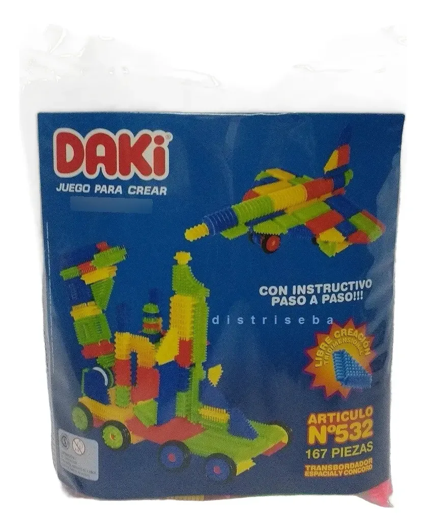 Blocos de construção Daki 532 de 167 peças
