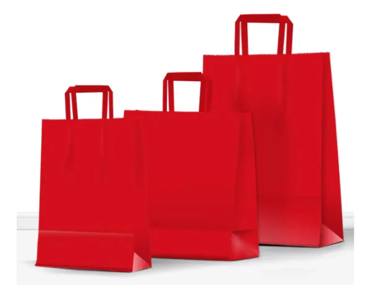 Pacote de sacos de papel 50 e Romipack 22x30cm por cor