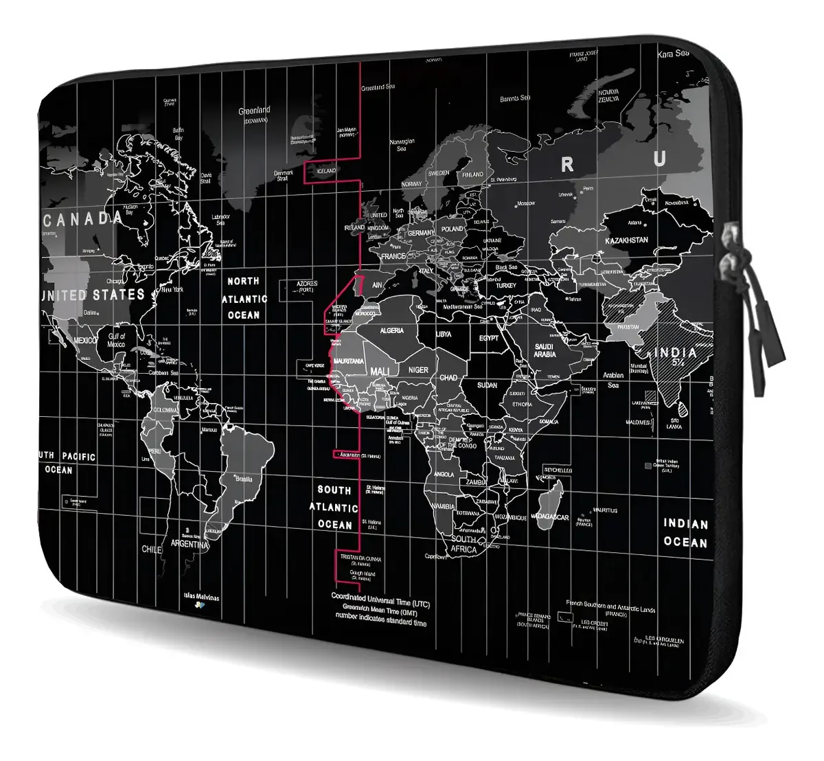 Capa de neoprene Cdtek Mapa 14 para notebooks Mapa - preta