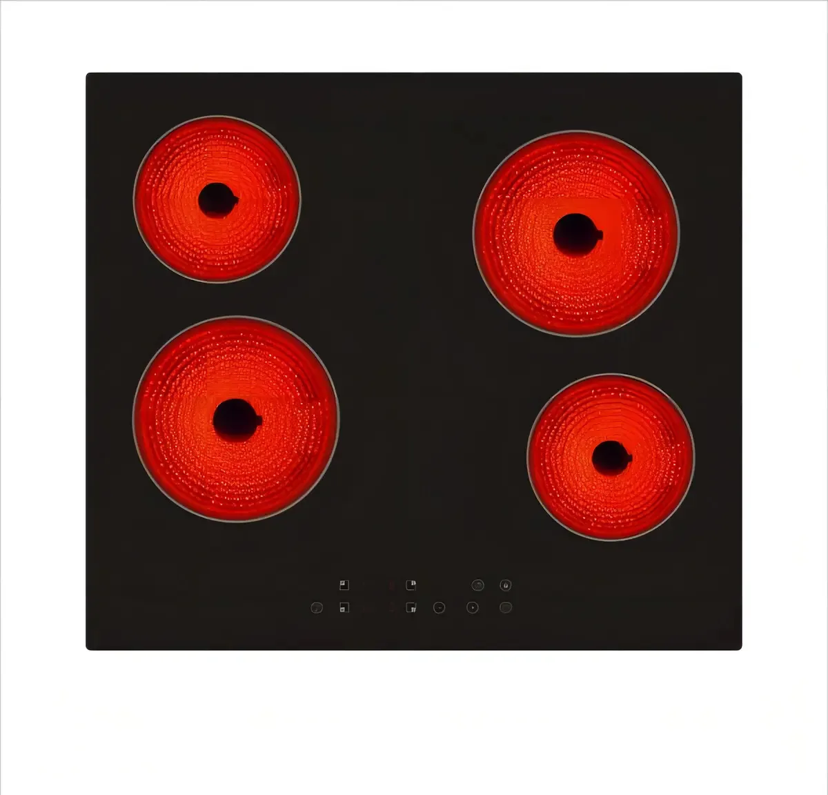 Fogão cooktop - Clever 124 cor preto - 4 queimadores