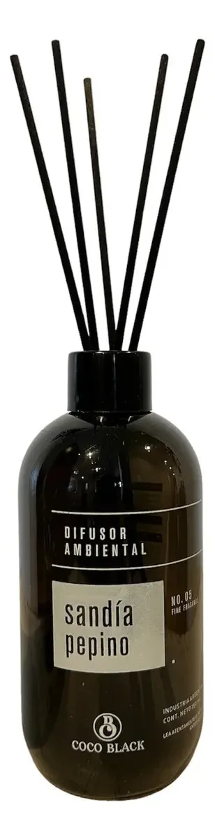 Difusor ambiental com varetas sintéticas 250cc Coco Black