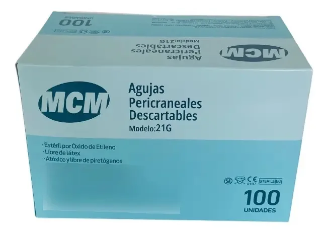 Equipamento pericraneal Euromix X 100 Un Butterfly Butterfly Needle