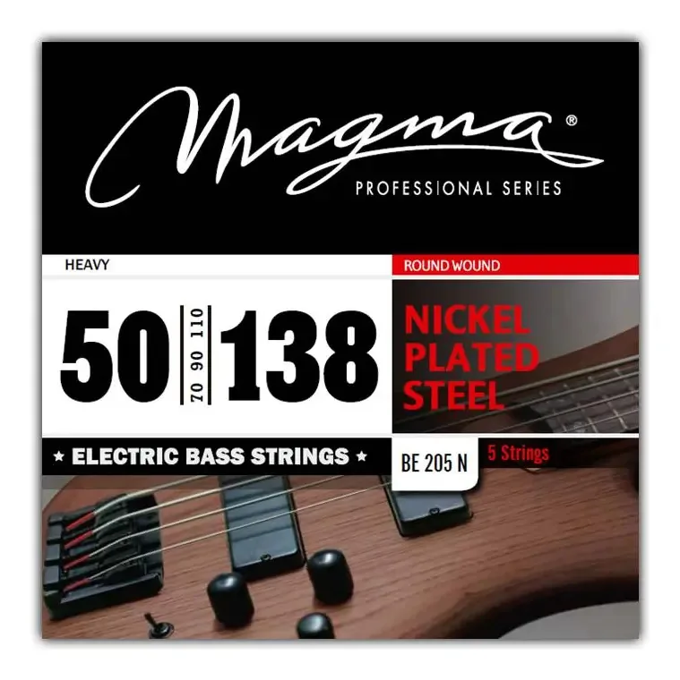 Baixo Magma Cordas de 5 Cordas de Níquel 50-138 Heavy Be205n