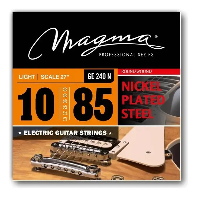Cordas Mi para guitarra elétrica Magma GE240N