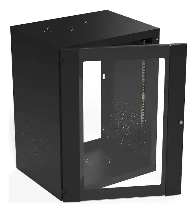 Rack Genrod de 9 unidades x 460 mm de profundidade, 19 pretas