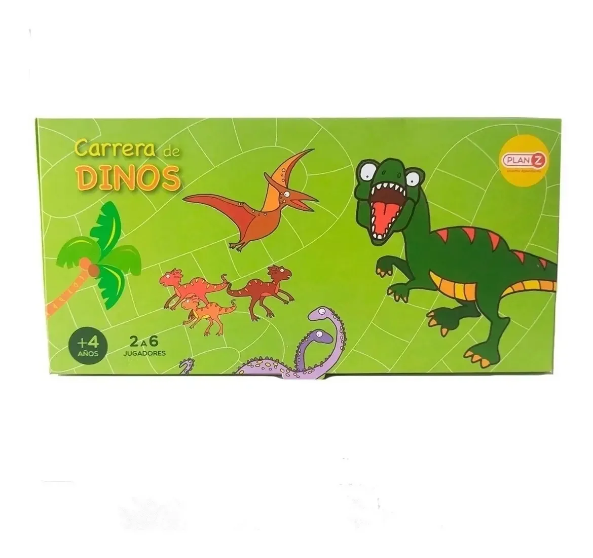 Jogo de tabuleiro Dinosaur Race para crianças educativas para crianças