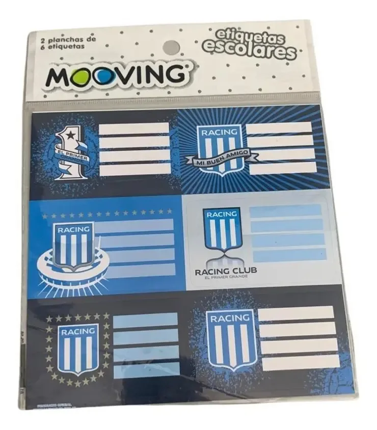 Etiquetas autoadesivas Mooving Racing Football School