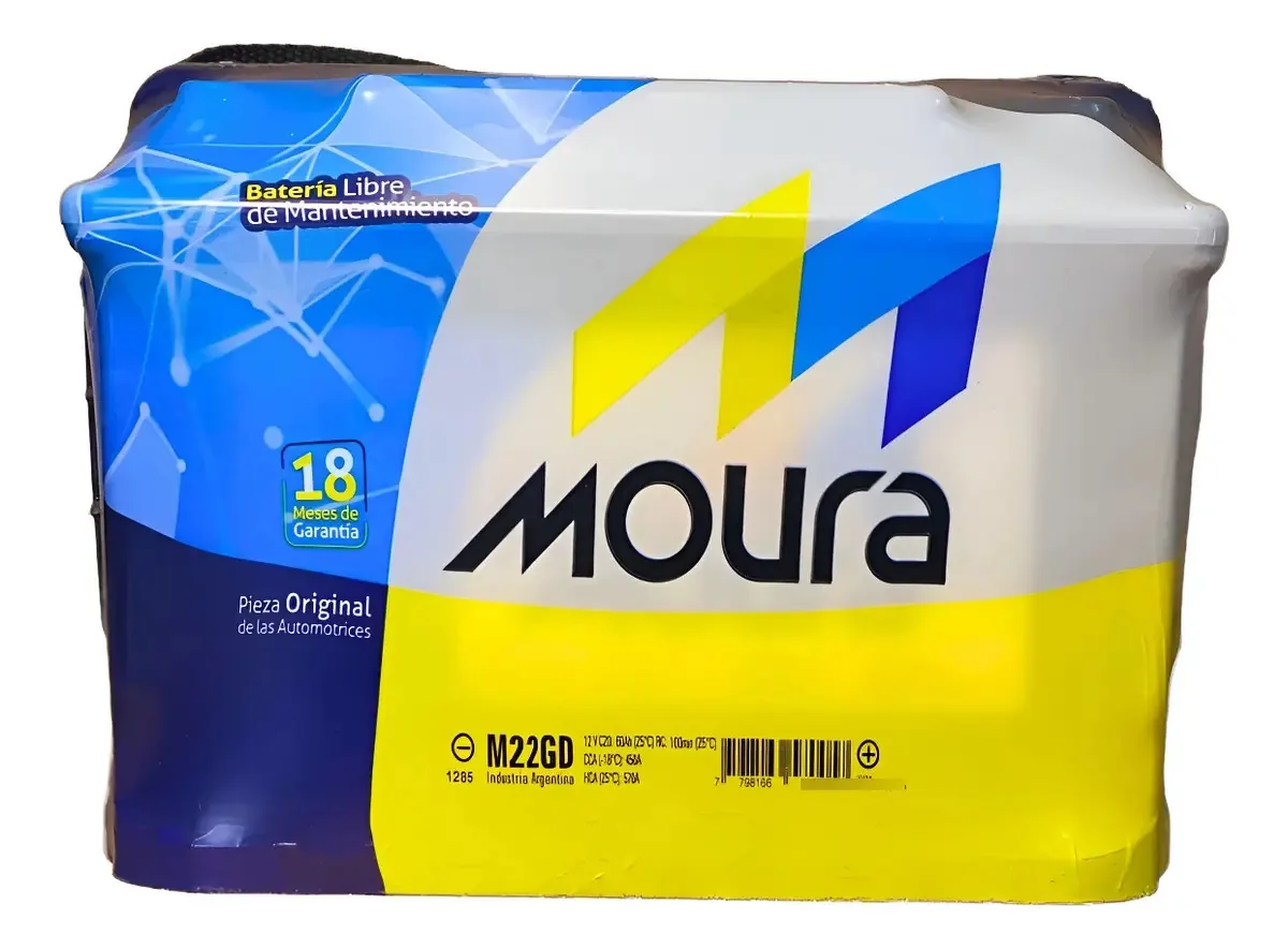 Bateria CNG a diesel reforçada Moura 12x65 M22gd