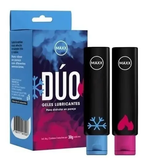 Gel Lubrificante Íntimo Duo Casal Frio Calor Maxx X 30 Grs.