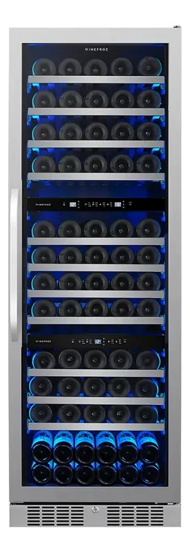 Cava Wifi Luxury Edition em aço inoxidável preto para 119 bots
