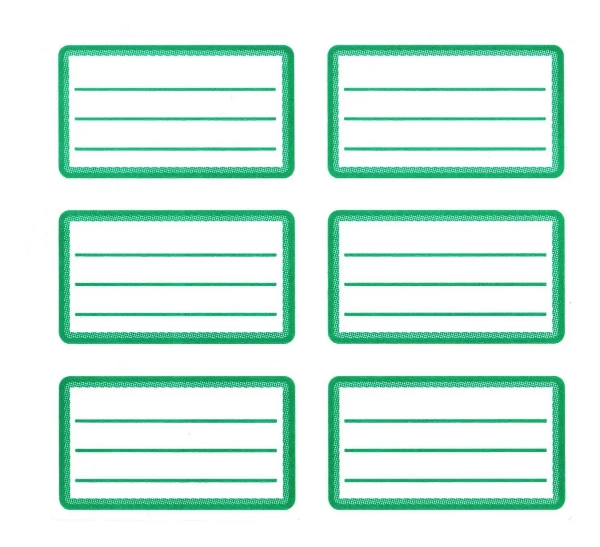 Etiquetas escolares Avery Green X 3 placas