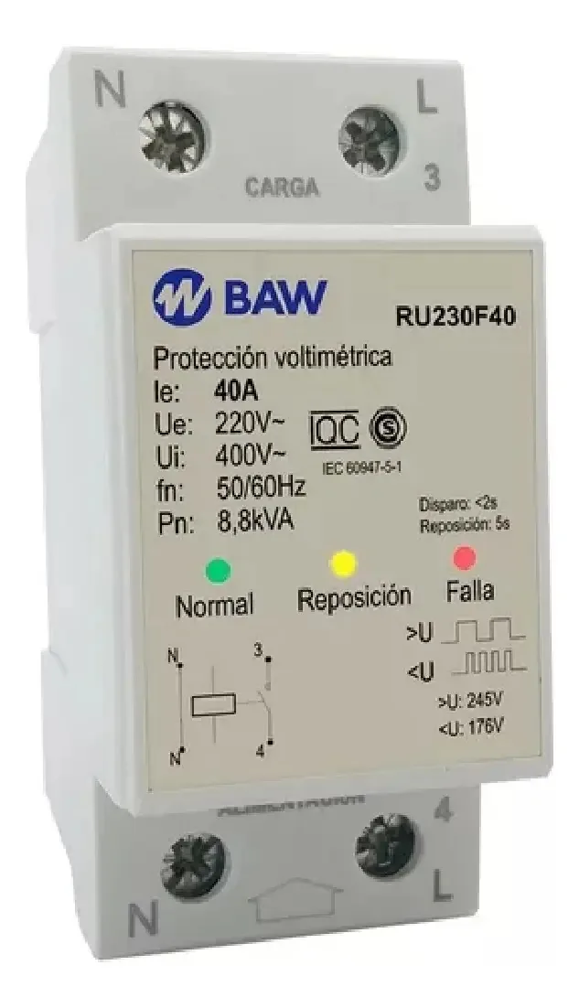 Protetor de tensão monofásico - Ru230f40 - Baw