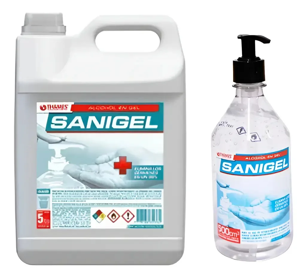 Álcool Higienizante Dispensador 500ml + Refil Galão 5lts Fragrância Neutra