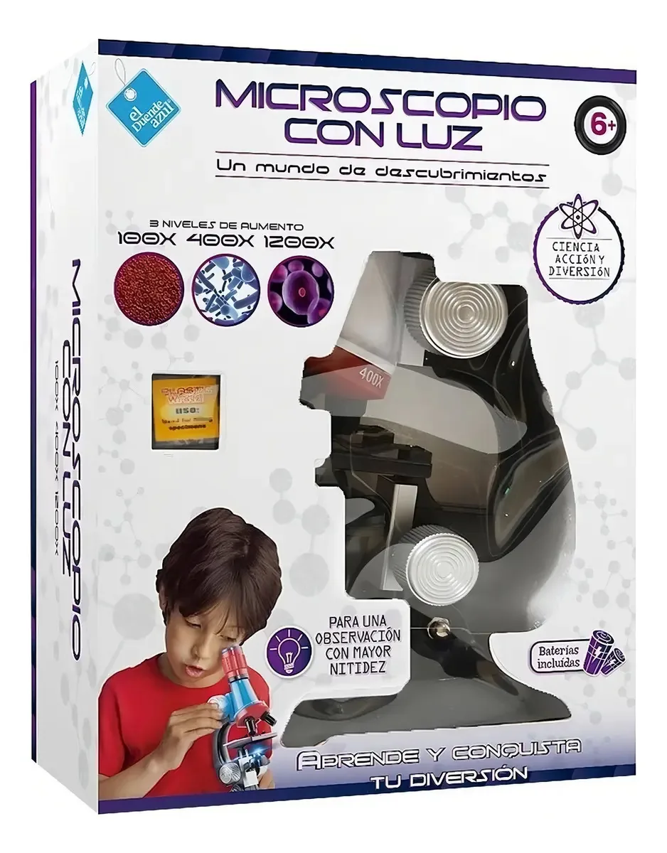 Microscópio de luz azul El Duende Ln3 6255 Elobo
