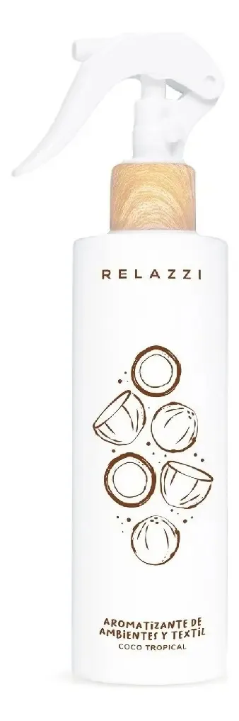 Aromatizante Ambiental E Têxtil Relazzi Coco Tropical 200ml