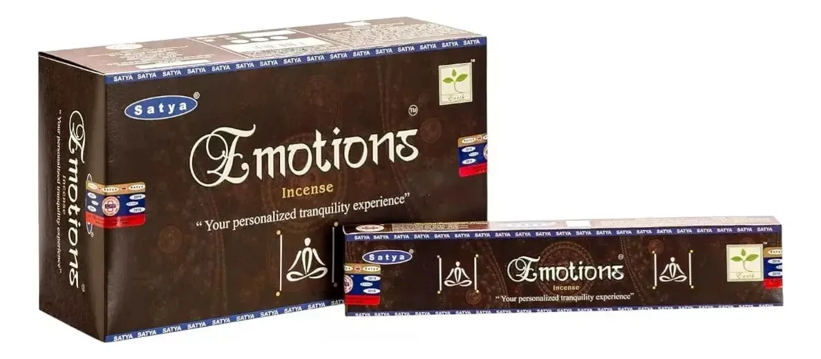 Unidade de fragrância de incenso Sahumerios Black Crystal Incense Satya X Emotions