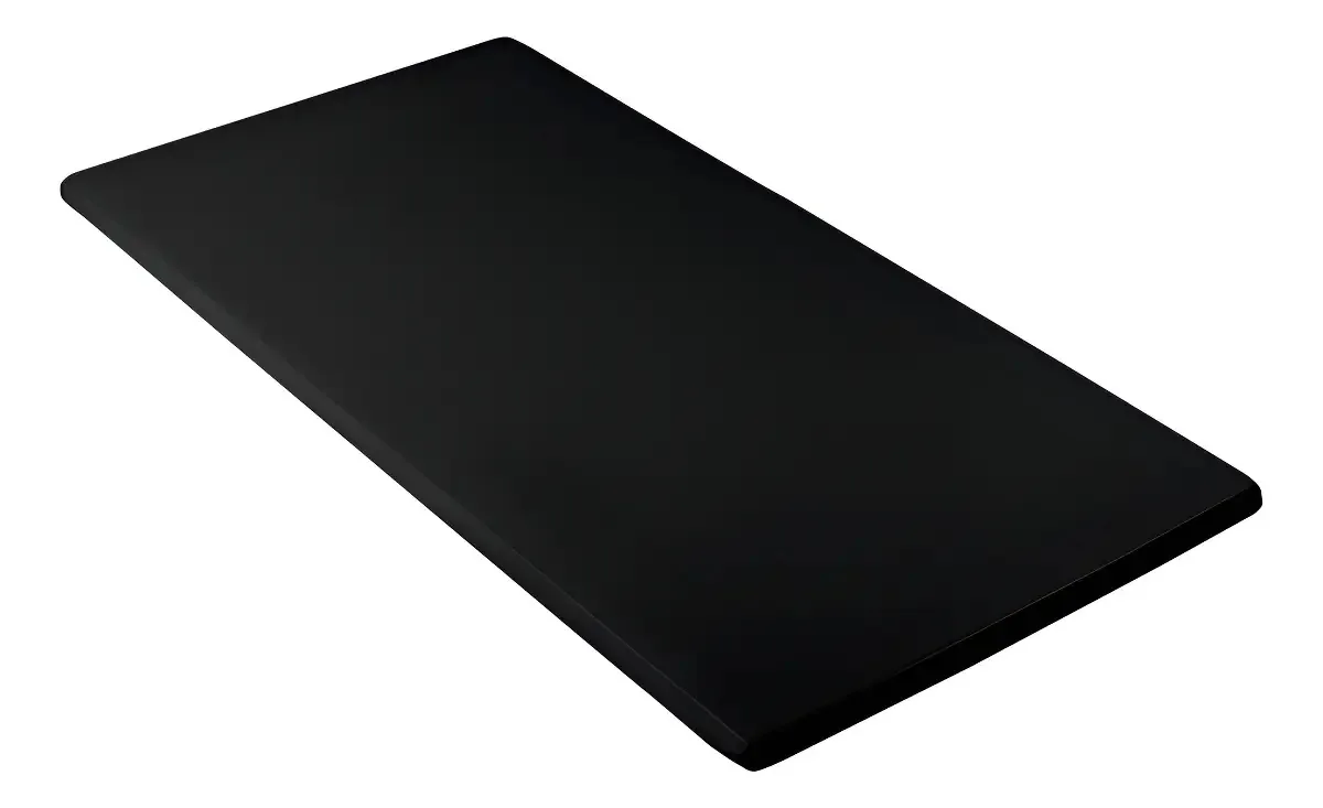 Colchonete Antiderrapante PVC Yoga 100x50x3cm Casa e Pet Preto