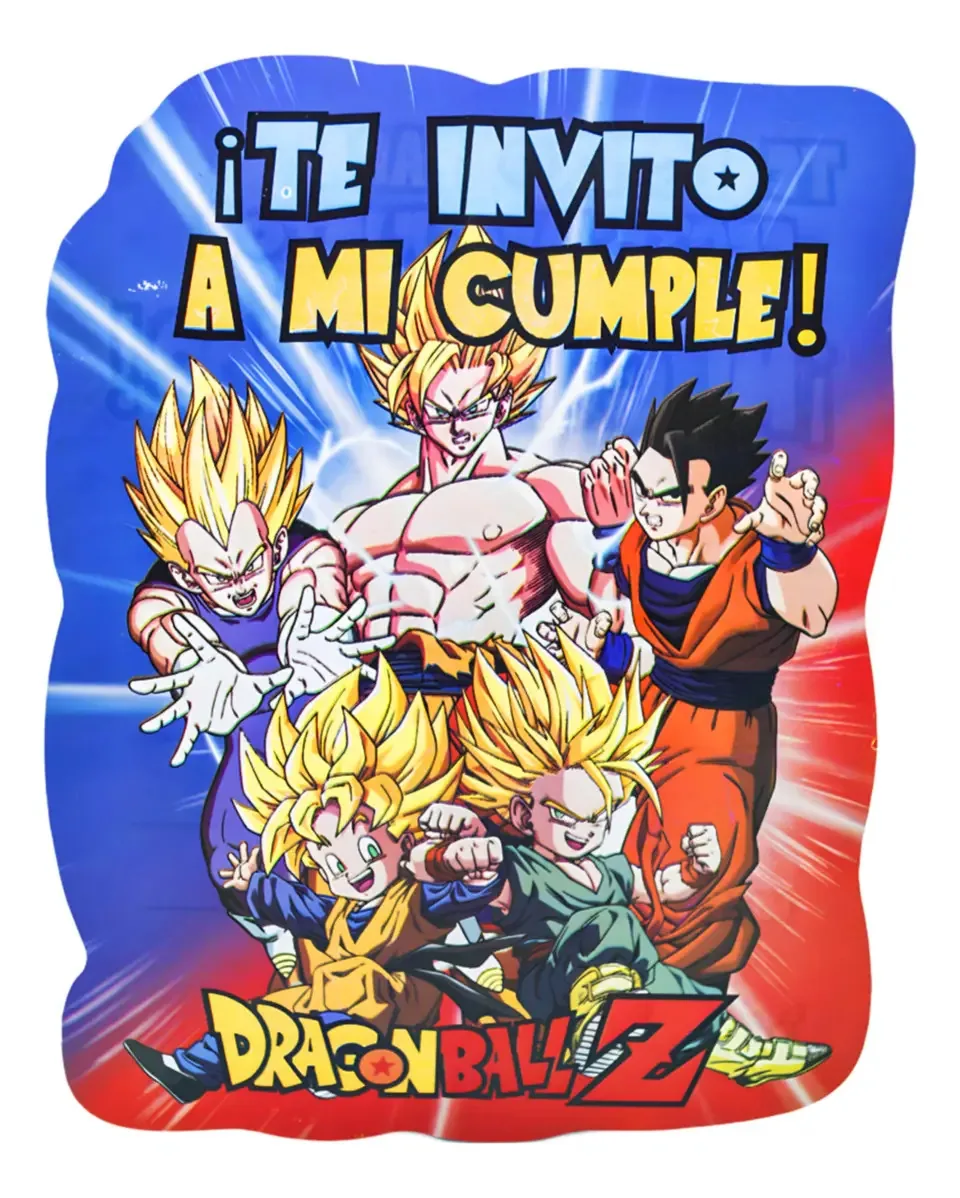 Convite para Dragon Ball Z X10u Orange