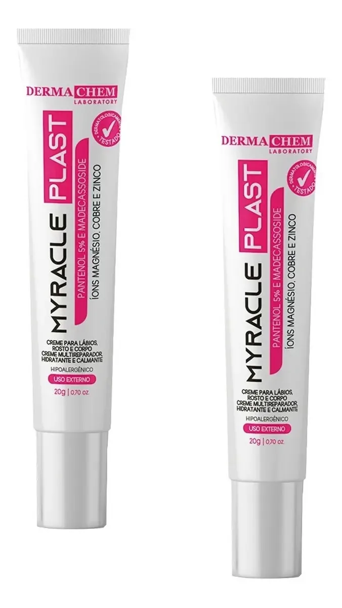 2 Cremes Multireparador Calmante Hidrata Renova Marcas Pele