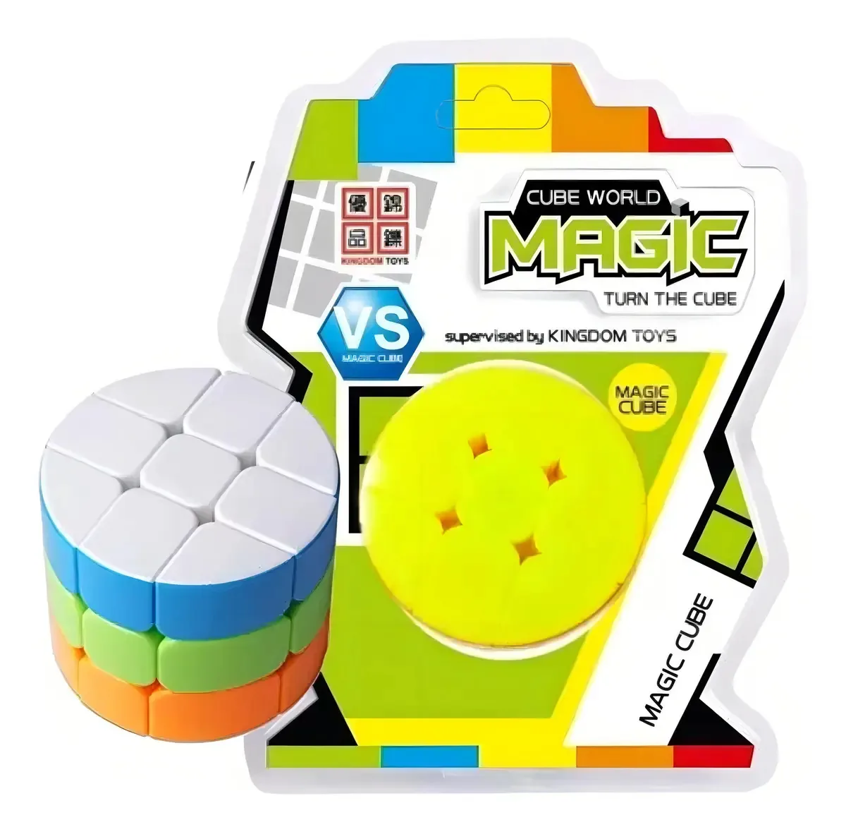 Cubo mágico cilíndrico 3x3 Cube World Magic Jyjcbm013