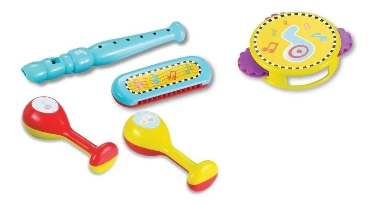 Instrumentos musicais educacionais Ok Baby My Sky Blue Color Multicolor