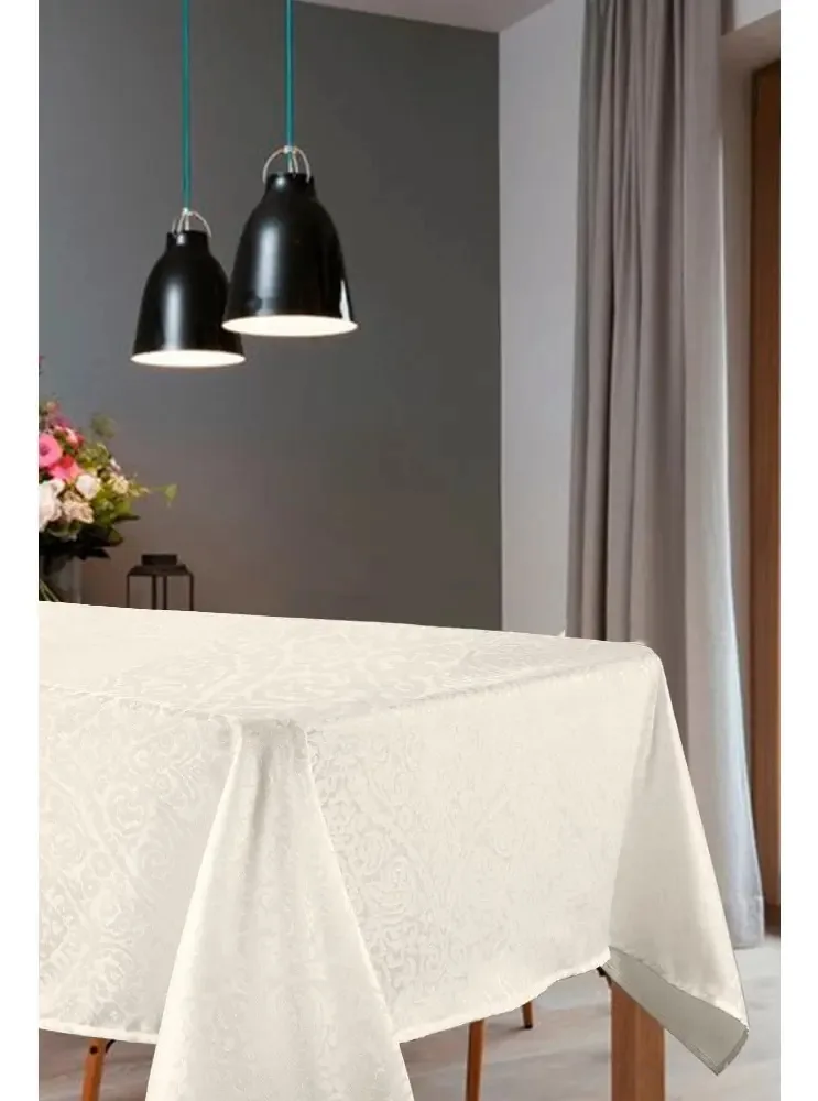 Toalhas de mesa Jacquard Decorinter Premium 150x260 cm cor bege