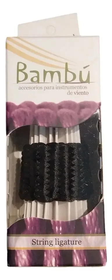 Braçadeira de corda de bambu para saxofone alto