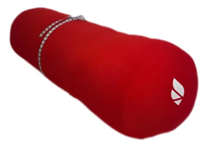 Almofada cilíndrica Bolster Yoga Pilates Relax Pilates vermelha