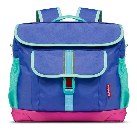 Mochila reforçada para crianças, macia, interior, impermeável, violeta