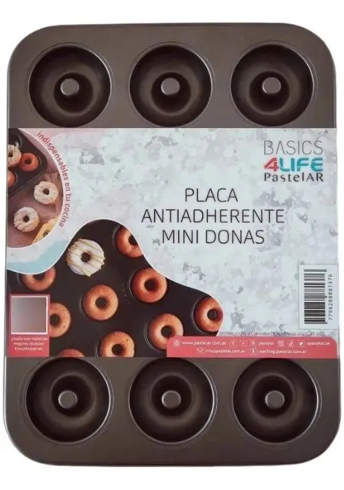 Molde antiaderente para mini tortas