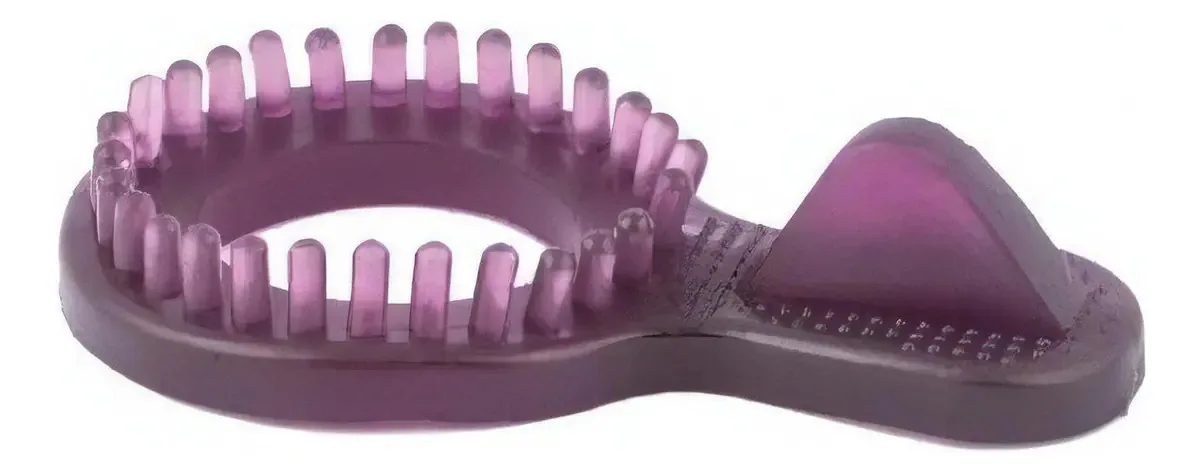 Anel estimulador clitoriano retardador de pênis violeta