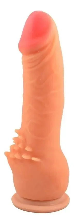 Vibrador realista de couro Cliterific 20x3.5 com sopro