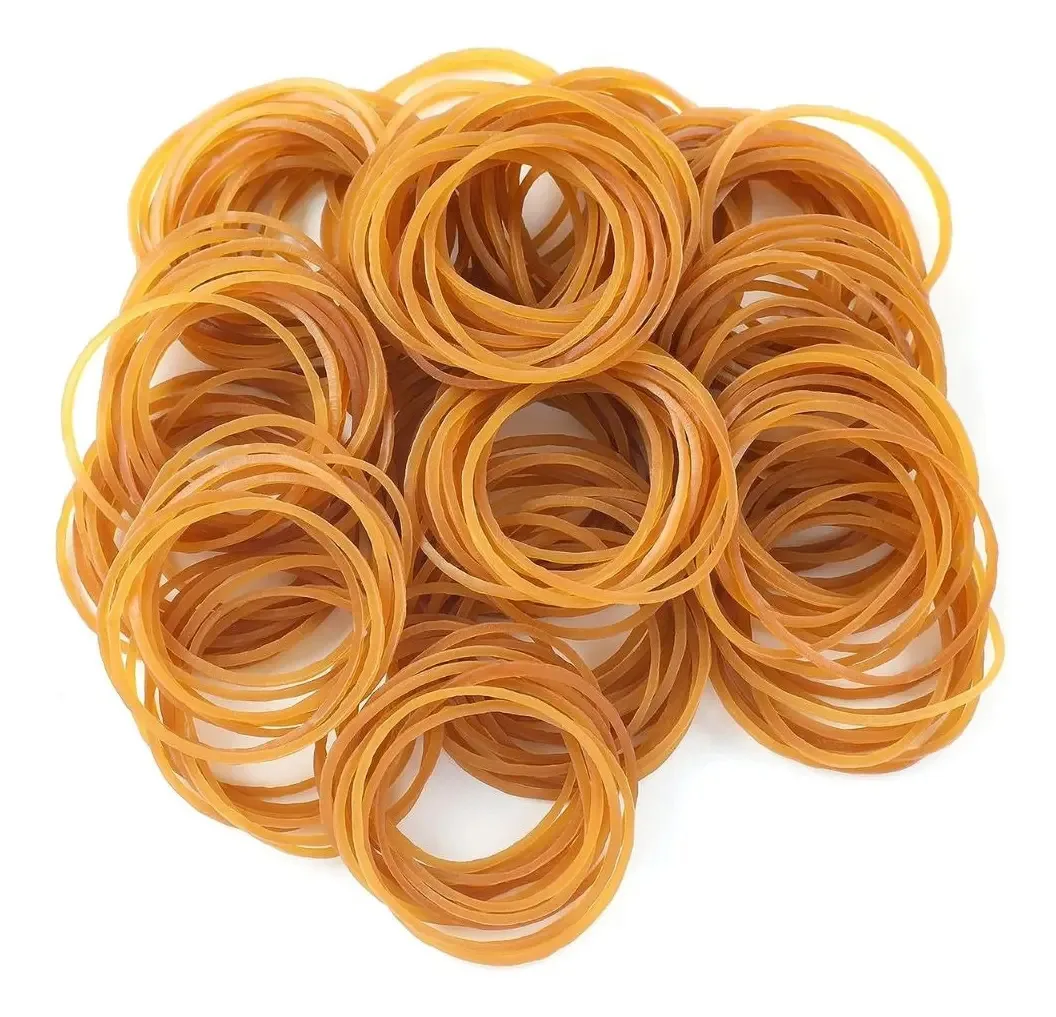 Bandas elásticas X 100 grs gomas de borracha de cor natural