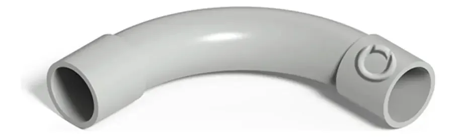 Curva sistelétrica de 32 mm Genrod PVC para tubos rígidos