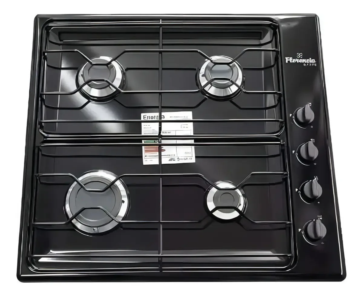 Fogão cooktop gás Florencia 6737N Preto