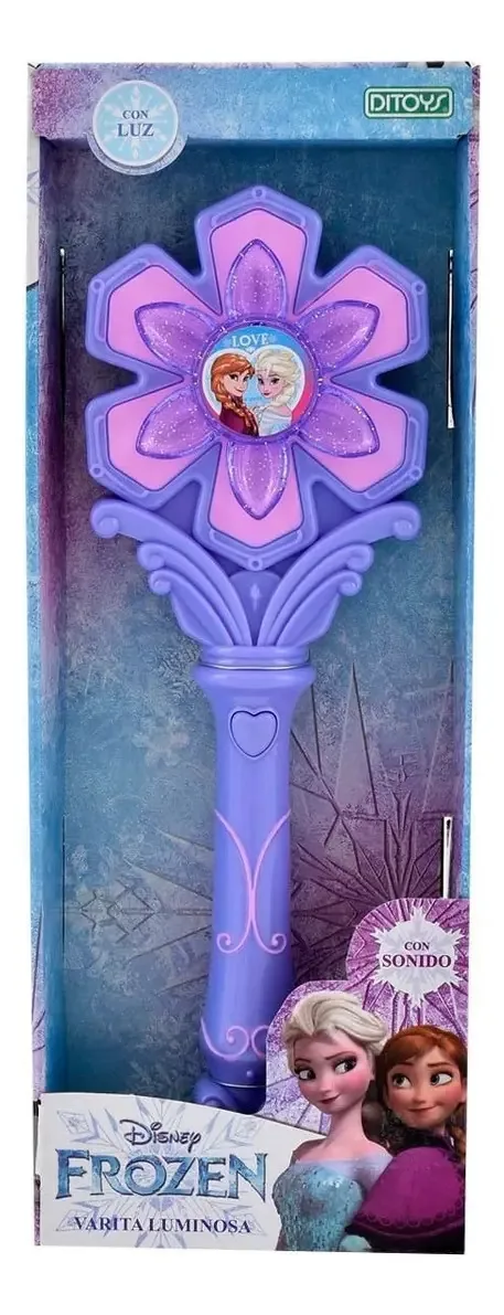 Brinquedo lilás Frozen Magic Wand Luminous and Sound Ditoys