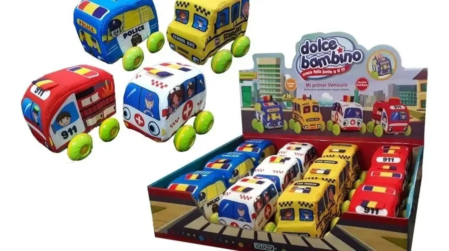 Dolce Bambino Meu primeiro veículo amarelo de tração