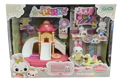Bunny Boutique Park com bonecos e acessórios