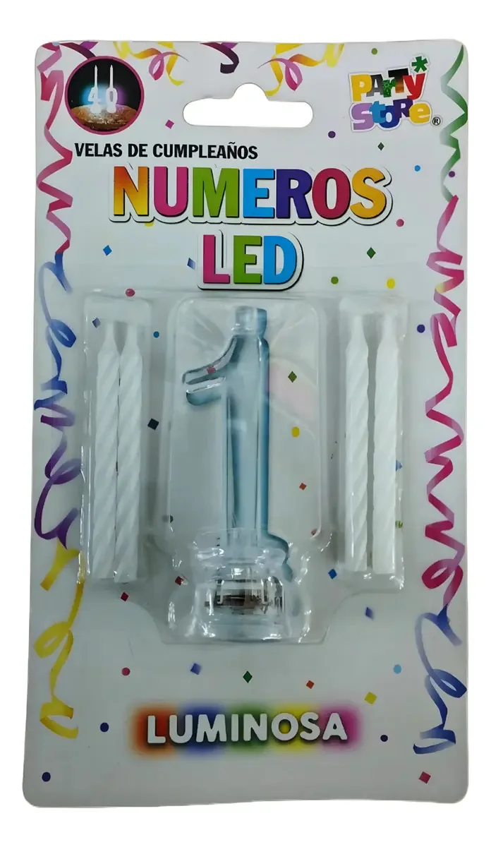 Vela de luz LED com 4 velas X1 Nº1